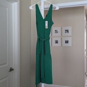 Banana Republic Green Midi Dress
